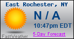 Weather Forecast for East Rochester, NY