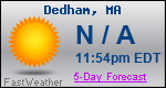 Weather Forecast for Dedham, MA