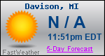 Weather Forecast for Davison, MI
