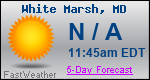 Weather Forecast for White Marsh, MD