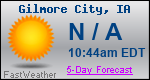 Weather Forecast for Gilmore City, IA