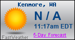 Weather Forecast for Kenmore, WA