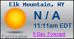 Weather Forecast for Elk Mountain, WY