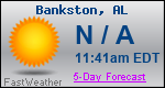 Weather Forecast for Bankston, AL