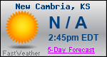 Weather Forecast for New Cambria, KS