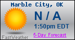 Weather Forecast for Marble City, OK