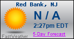 Weather Forecast for Red Bank, NJ