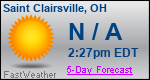 Weather Forecast for Saint Clairsville, OH
