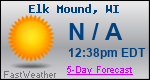 Weather Forecast for Elk Mound, WI
