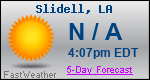 Weather Forecast for Slidell, LA