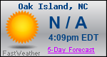 Weather Forecast for Oak Island, NC