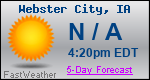 Weather Forecast for Webster City, IA