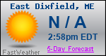 Weather Forecast for East Dixfield, ME