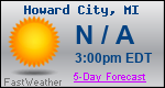 Weather Forecast for Howard City, MI