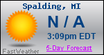 Weather Forecast for Spalding, MI