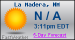 Weather Forecast for La Madera, NM