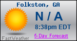 Weather Forecast for Folkston, GA