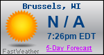 Weather Forecast for Brussels, WI