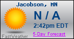 Weather Forecast for Jacobson, MN