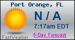 Weather Forecast for Port Orange, FL