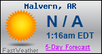 Weather Forecast for Malvern, AR