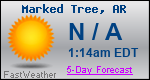 Weather Forecast for Marked Tree, AR