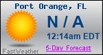 Weather Forecast for Port Orange, FL