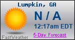 Weather Forecast for Lumpkin, GA