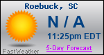 Weather Forecast for Roebuck, SC