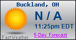 Weather Forecast for Buckland, OH