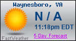 Weather Forecast for Waynesboro, VA