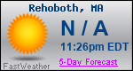 Weather Forecast for Rehoboth, MA