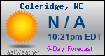 Weather Forecast for Coleridge, NE