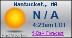 Weather Forecast for Nantucket, MA