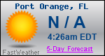 Weather Forecast for Port Orange, FL