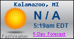 Weather Forecast for Kalamazoo, MI