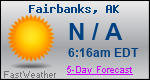 Weather Forecast for Fairbanks, AK