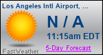 Weather Forecast for Los Angeles International Airport, CA