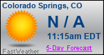 Weather Forecast for Colorado Springs, CO