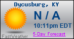 Weather Forecast for Dycusburg, KY