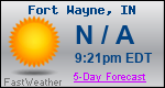 Weather Forecast for Fort Wayne, IN