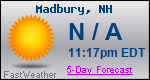 Weather Forecast for Madbury, NH