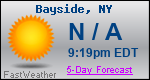 Weather Forecast for Bayside, NY