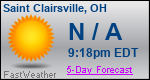 Weather Forecast for Saint Clairsville, OH