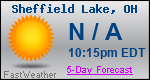 Weather Forecast for Sheffield Lake, OH