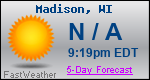 Weather Forecast for Madison, WI