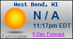 Weather Forecast for West Bend, WI