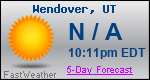 Weather Forecast for Wendover, UT