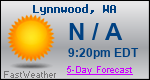 Weather Forecast for Lynnwood, WA