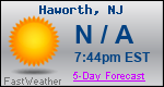 Weather Forecast for Haworth, NJ